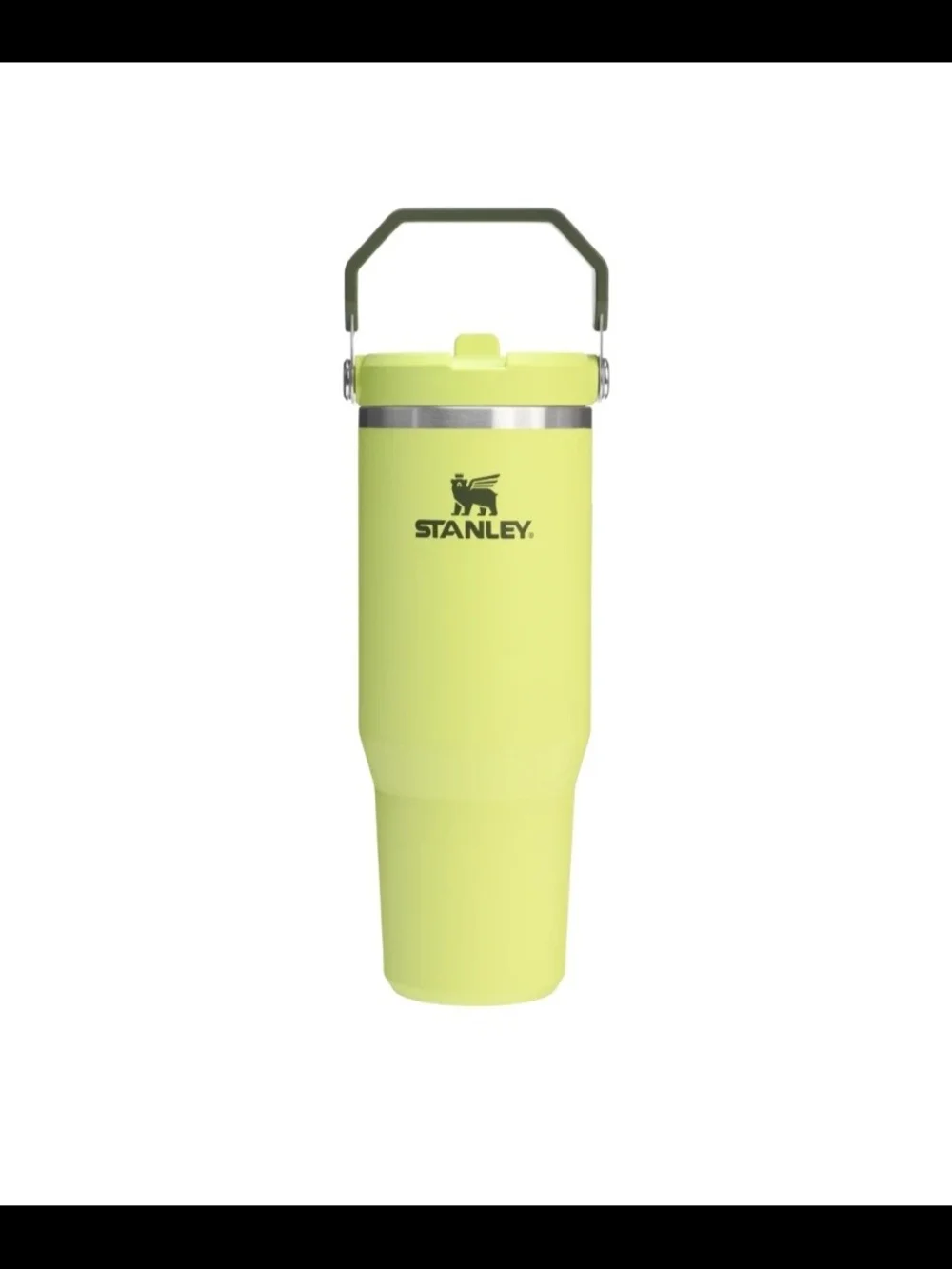 Stanley Green Flip Straw Tumbler with Carry Handle 30 oz New